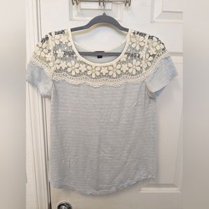 Ann Taylor Lace T Shirt
